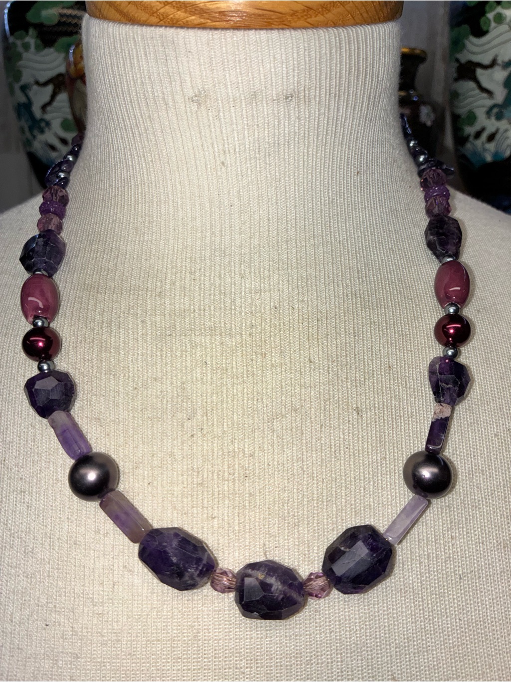 Amethyst Gemstone Necklace - Women Jewelry